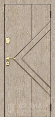 Фото «Утепленная входная светлая дверь с ламинатом №78»